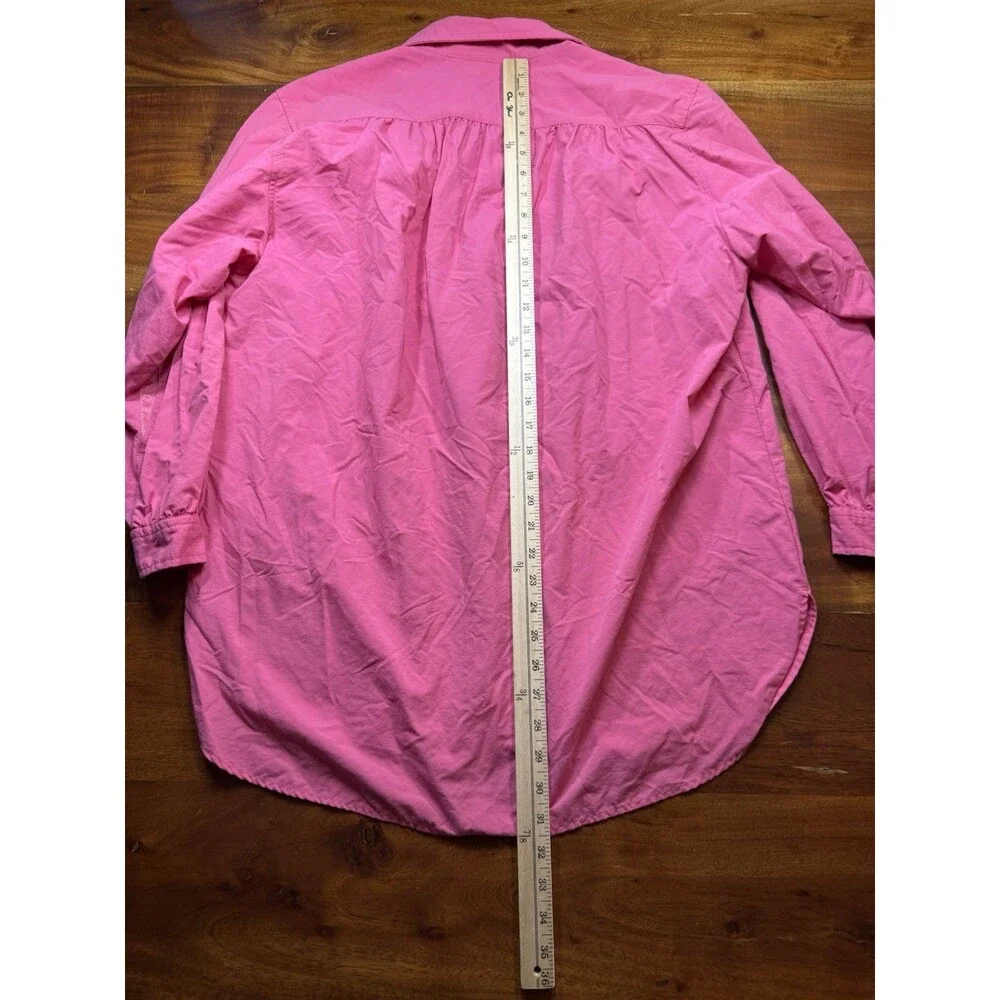 Solumbra Women S Pink Long Sleeve Sun Shirt Button Up Hiking Travel Vent